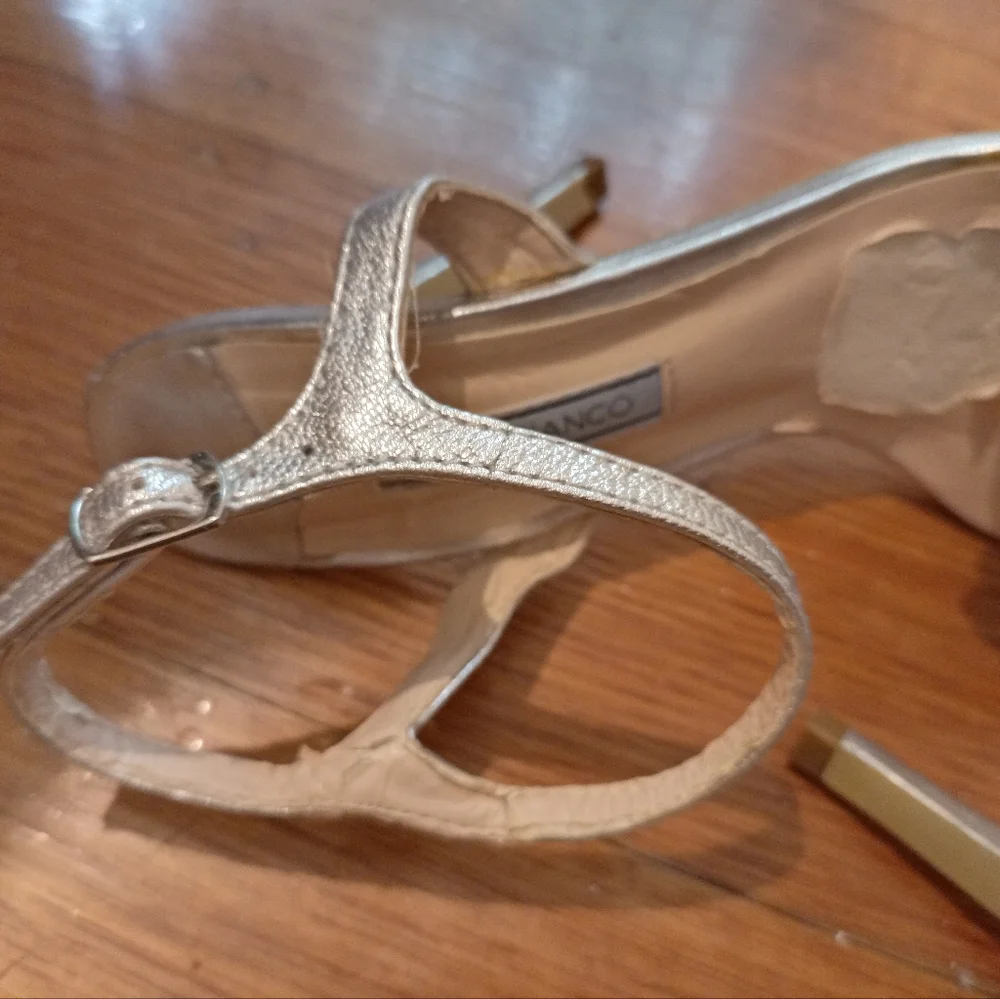 Tony Bianco Silver Kosta Diamente  strap stiletto heel in size 6 - Picture 4 of 9